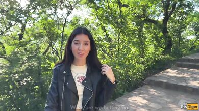 If you come second to this mountain - you'll be walking around with cum on your face in front of people! - Crazy Public Cumwalk