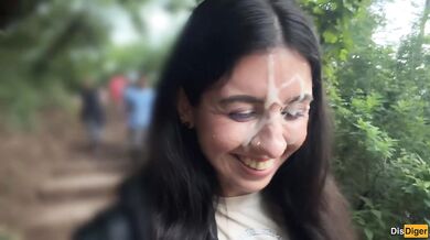 If you come second to this mountain - you'll be walking around with cum on your face in front of people! - Crazy Public Cumwalk