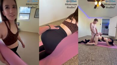 My boyfriend hates when I go to yoga class (Cheating Slut Fucked)