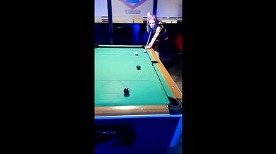 Carla plays 9 ball. Facefuck, anal, pussy eating, anal creampie