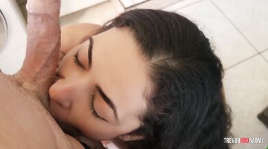 Morning Grind: Latina Gets Creamed Before Coffee!