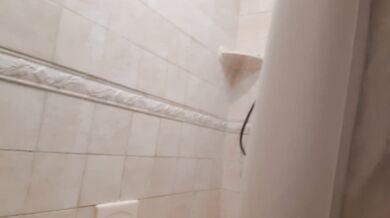 Look at me pretty transgender woman take a shower, maybe talk sometimes but just a shower