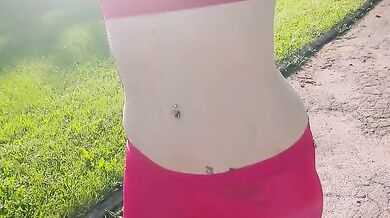 I Have Visited Public Stadium In Tight Transparent Suit With Amazing Cameltoe
