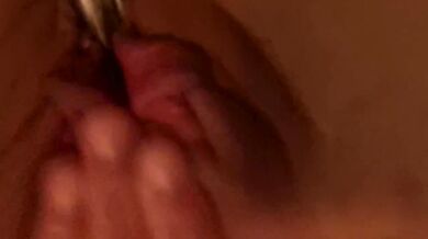 Warming up and double sounding rod penetration of urethra while playing with my pussy, edging, clit