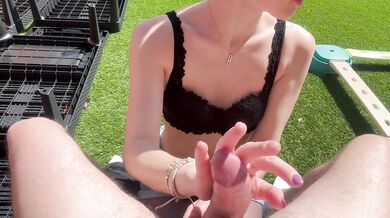 he asks me to jerk him off quietly to motivate him to tidy up the terrace