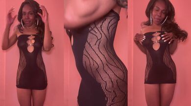 See Through Dress with a bit of Sensual Cream.