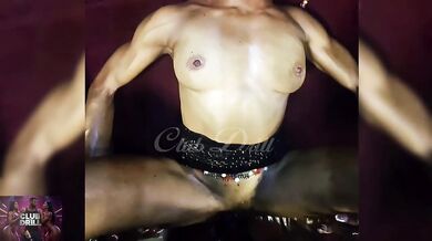 Big dicked G FUCKS sexy stripper after a few shots at the BAR, BIG clit, squirting, gostosa!!