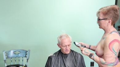 Mertenta Cuts Hubby's Hair-February Edition - Full Video on Fansly & OnlyFans @Mertenta