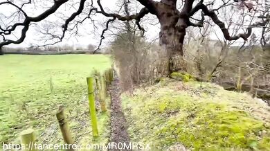 Crazy wife sucking dick in the forest huge Cumshot in her mouth
