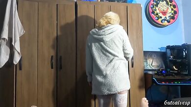 A lonely blonde woman misses sex and decides to have sex with her friend.