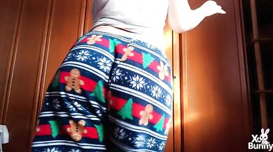 Walking and farting in cozy pajamas