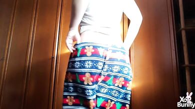 Walking and farting in cozy pajamas
