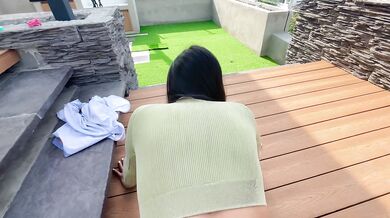 My Friend'S Girlfriend Was Left Alone With Me And Showed Me Her Outdoor Squat