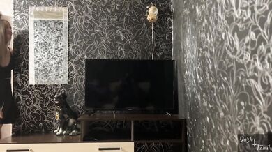 Beautiful wife sucks and fucks two cocks and gets double creampie in her pussy