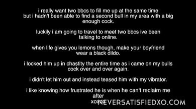 big black cock vs small white dick dom wife makes sph cuck wear strap on and chastity