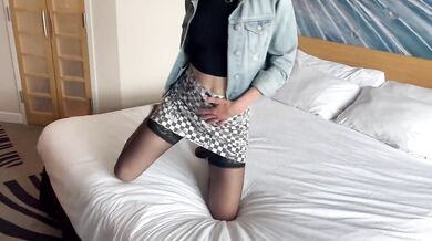 Wife gets ANAL CREAMPIE from husband after his friend fucks and cums in her pussy in hotel window