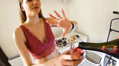 Surprise Threesome, pov blowjob while makeup artist paints her - Amanda Clarke & Rita Fox