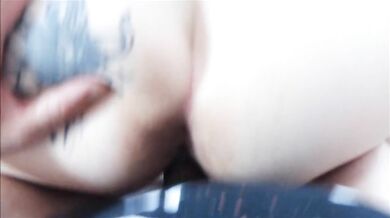 POV 3some Fucking Curvy Milf Doggy and Stepdaughter Squirting on her Big Ass