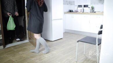 Beach house cam! Delivery Guy Fucks me while BF spies!! Cuckold Fantasy Scene FMM