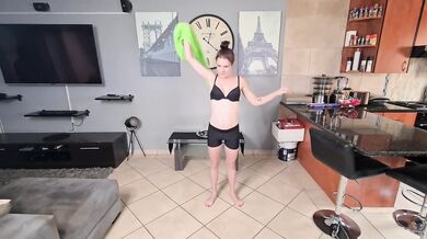 Pisswhore receiving 2 golden showers after she pissed in her own face | fmm | human toilet