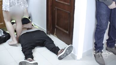Boyfriend Watches his Girlfriend Fucked by plumber