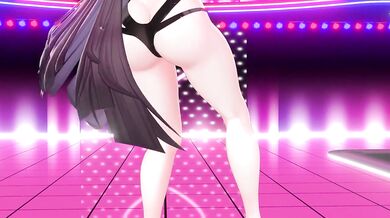 Wiggle Wiggle Strip Dance | Thicc Elf VTuber MMD