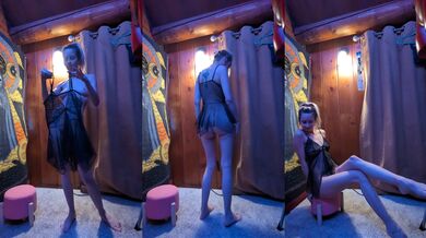 Dressup: Black Lingerie For Daddy Clip 4