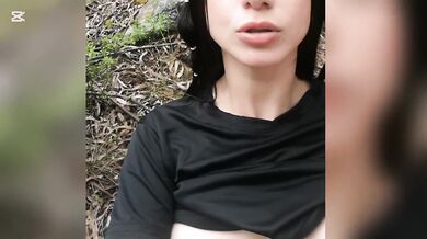 Unknown young Women is excited to fuck me in they woods