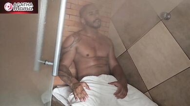 Me, Agatha Mama, in a Sauna + Motel — I go in to relax and end up having my hottest encounter with BBC - Full Movie
