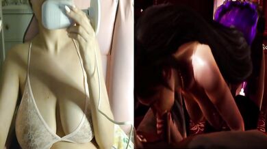 Anime Slutty Girl Seduce huge Dick In The Pub- Realistic Hentai React