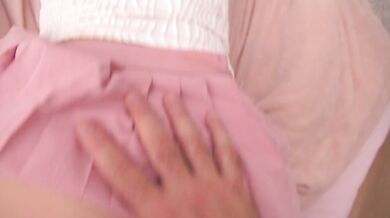 Petite Babe Moans Like Crazy in Sweet Mini Skirt Doggy Fuck