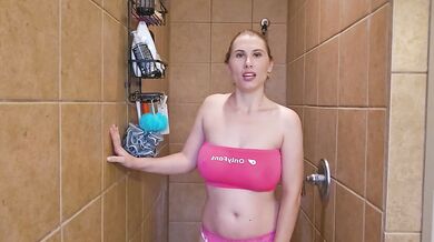 Wet test on pink tube top