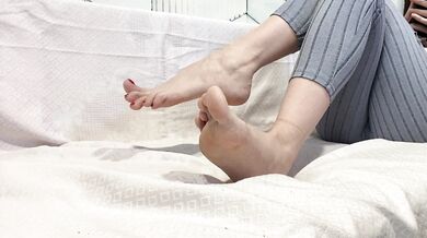 Adore my long Feet and Red NAiLS