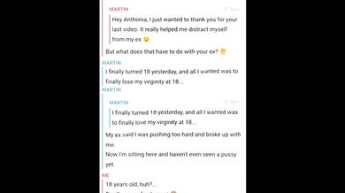 I'm Fucking an 18yo Fan Bareback & Sending It to My Husband at Work