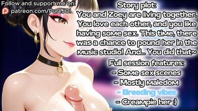 You were desperately trying to fill idol Zoey with your semen (Sex JOI)