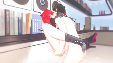 Laevatein Footjob and standing wall Fuck - Arknights Endfield