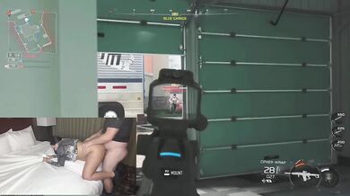 Gamer MILF Anycia Plays COD While Hubby Pounds Her Fat Ass Doggy!