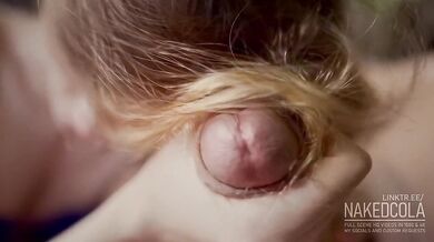 Hair fetish hand job from redhead naughty girl
