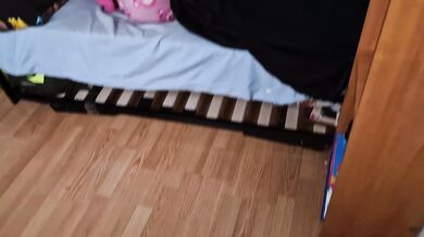My roommate forgot to close her bedroom door, mistook me for her boyfriend, and I ended up fucking her tight pussy while thinking about her boyfriend.