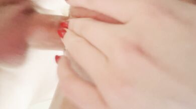 POV: Gift for my 18yo wife on International Women's Day – deep blowjob, doggy pounding, close-ups from all angles. She cums hard, I finish on her ass.