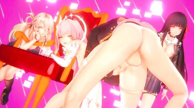 Aemeath, Chisa, Lynae get fucked by rover at the same time - Wuthering waves