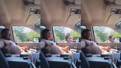 Girl caught me masturbating in public and watches and films me as I continue jacking off
