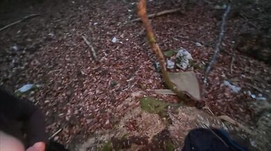 Piss & Vibro Anal in the Forest: Public Outdoor Peeing with Vibrator Up My Ass