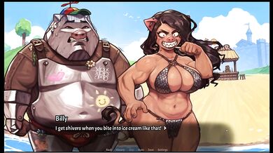 My Pig Princess 0.8 [ SEX POSITIVE Hentai Game ] Ep.36 the princess is not a JEALOUS GIRLFRIEND after this FFM 3some !