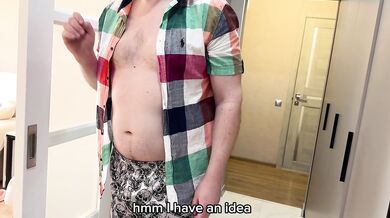 Experienced Stepdad Teaches His Stepdaughter How to Fuck and Cum in Her Tight Pussy - English Subtitles