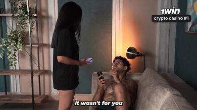 Stepbrother accidentally exposes his penis to his slender stepsister, and she wants to check it out.