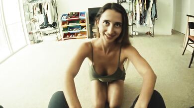 Russian Hottie Anna enjoys my sweet cock with her mouth