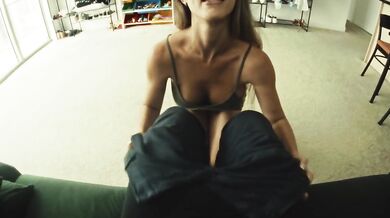 Russian Hottie Anna enjoys my sweet cock with her mouth