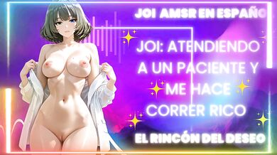 JOI ASMR Atiendo a un paciente y me coger rico /mamada real/ gemidos reales/ corrida real/JOI/ ASMR