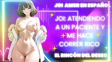 JOI ASMR Atiendo a un paciente y me coger rico /mamada real/ gemidos reales/ corrida real/JOI/ ASMR